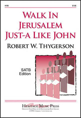 Walk in Jerusalem Just-A Like John SATB choral sheet music cover